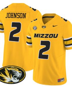 Marquis Johnson Jersey 2 Missouri Tigers 2025 Vapor Limited Stitched Gold