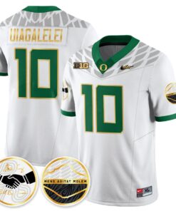 Alternative view of Matayo Uiagalelei Jersey #10 Oregon Ducks 2025 Shoe Duck Stitched