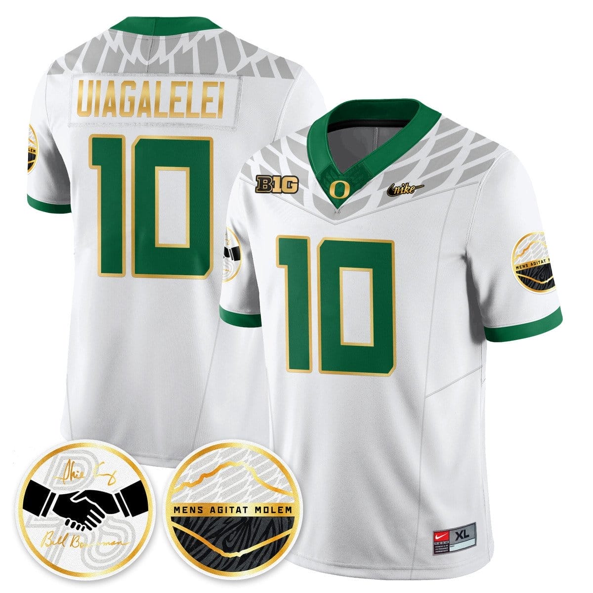 Matayo Uiagalelei Jersey #10 Oregon Ducks 2025 Shoe Duck Stitched 2 Matayo Uiagalelei Jersey #10 Oregon Ducks 2025 Shoe Duck Stitched - Image 2