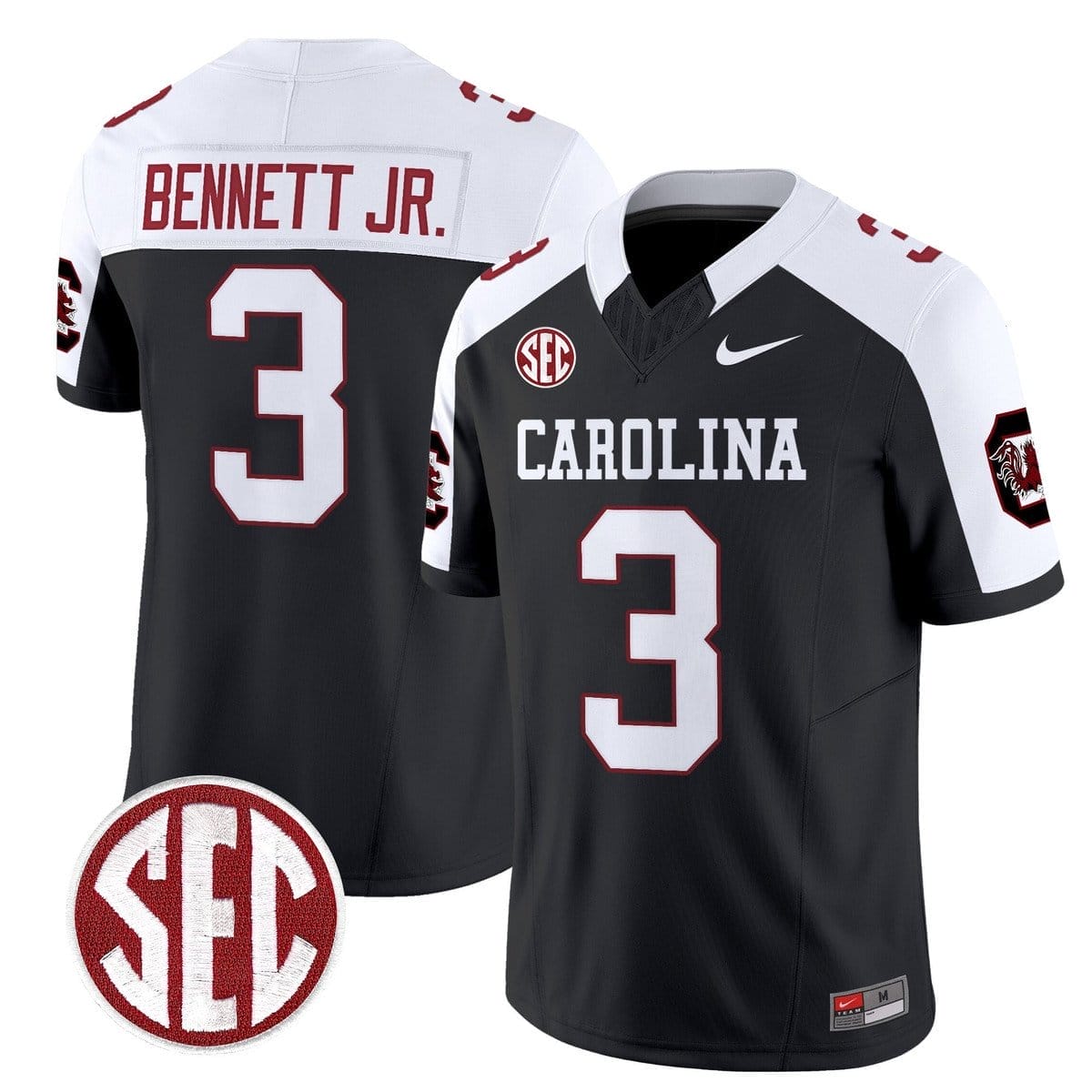Mazeo Bennett Jr Jersey #3 Carolina 1980 Throwback Rebrand 2026 3 Mazeo Bennett Jr Jersey #3 Carolina 1980 Throwback Rebrand 2026 - Image 3