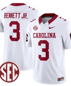 Alternative view of Mazeo Bennett Jr Jersey #3 Carolina 1980 Throwback Rebrand 2026