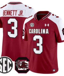 Mazeo Bennett Jr Jersey 3 South Carolina Gamecocks 2025 Stitched Garnet Alter