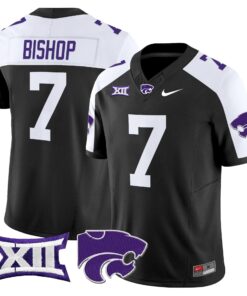 Michael Bishop Jersey 7 Kansas State Wildcats 2025 Limited Stitched Black Alter