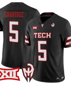 Michael Crabtree Jersey #5 Texas Tech Red Raiders Too Cold Vapor Stitched