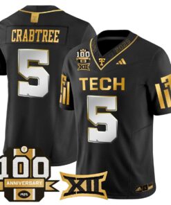 Michael Crabtree Jersey 5 Texas Tech 2025 100th Anniversary Stitched Black Limited 4acd2967 5bfd 40b2 a9fd 2491c530e345