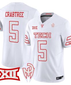 Alternative view of Michael Crabtree Jersey #5 Texas Tech Red Raiders Too Cold Vapor Stitched