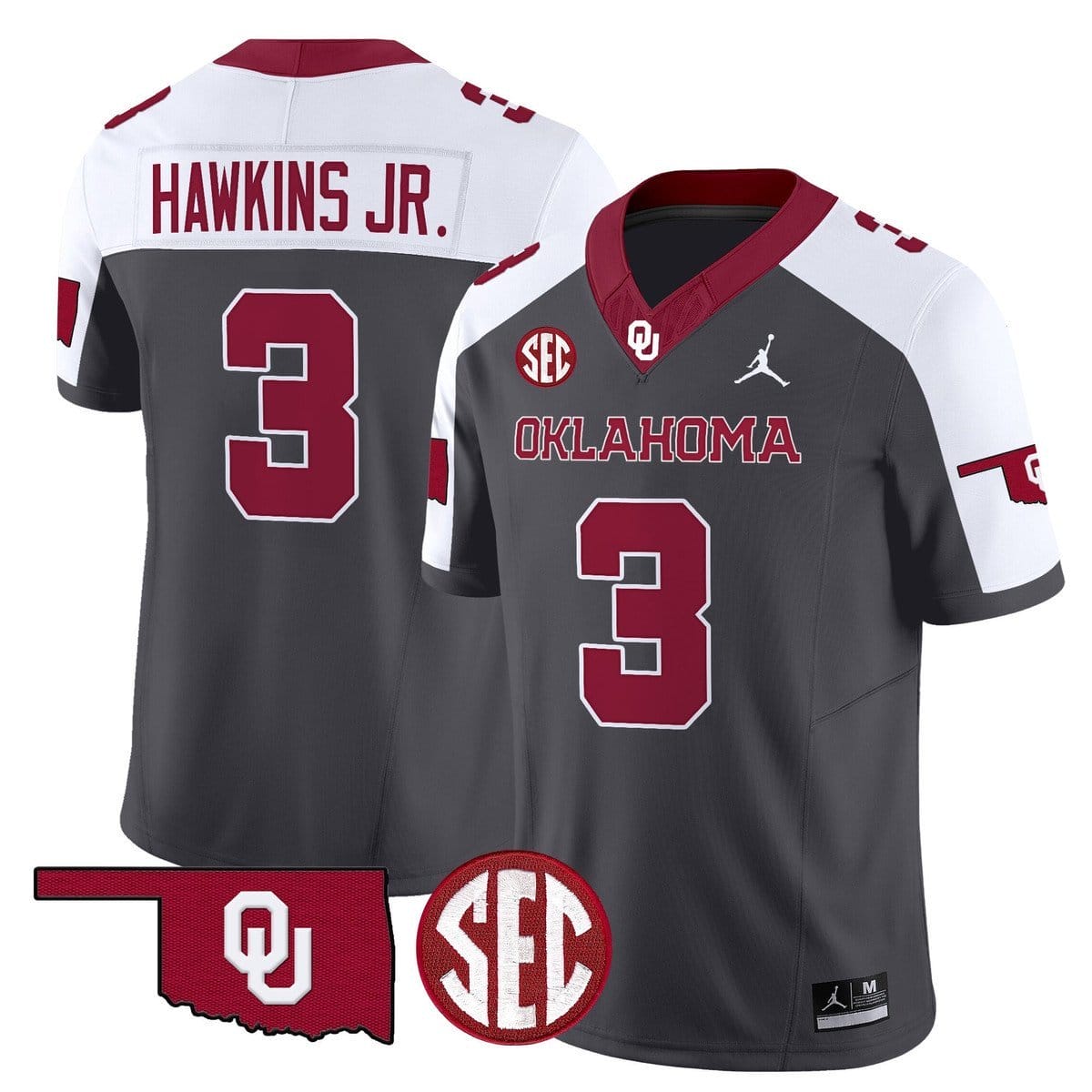 Michael Hawkins Jr Jersey #3 Oklahoma Sooners 2025 Limited Stitched - Image 5
