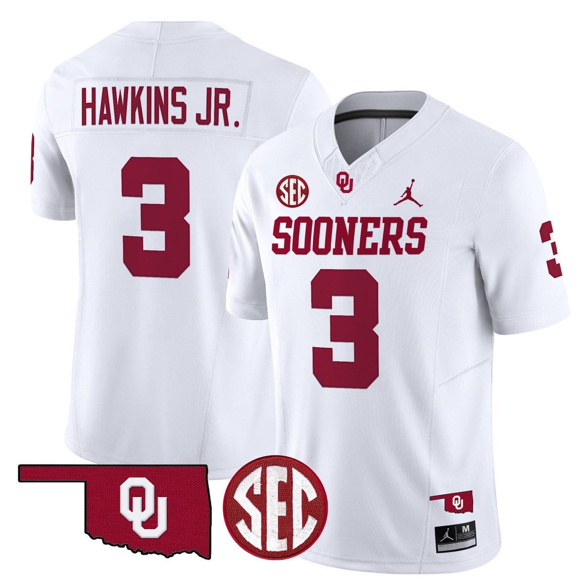 Michael Hawkins Jr Jersey #3 Oklahoma Sooners 2025 Limited Stitched