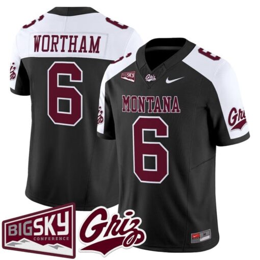 Michael Wortham Jersey #6 Montana Grizzlies 2025 Vapor Stitched - Image 3