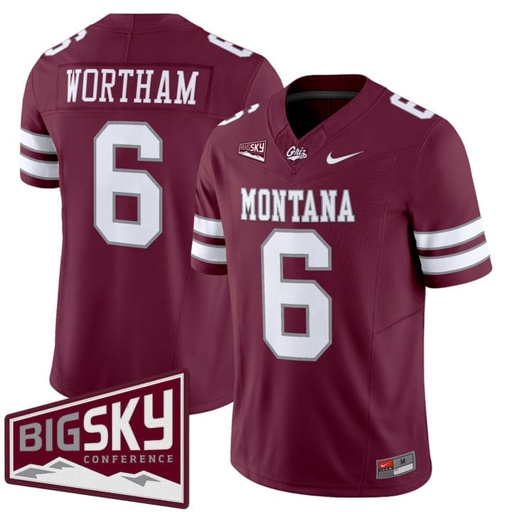 Michael Wortham Jersey #6 Montana Grizzlies 2025 Vapor Stitched 5 Michael Wortham Jersey #6 Montana Grizzlies 2025 Vapor Stitched - Image 5