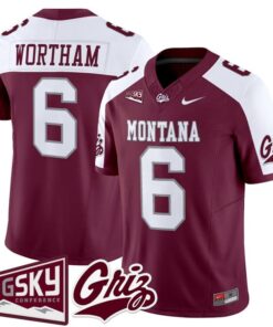 Michael Wortham Jersey 6 Montana Grizzlies 2025 Vapor Stitched Maroon Alter 4738cf20 fc39 4bba 89a9 c0912fd076c5