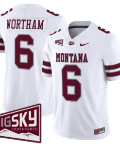Alternative view of Michael Wortham Jersey #6 Montana Grizzlies 2025 Vapor Stitched