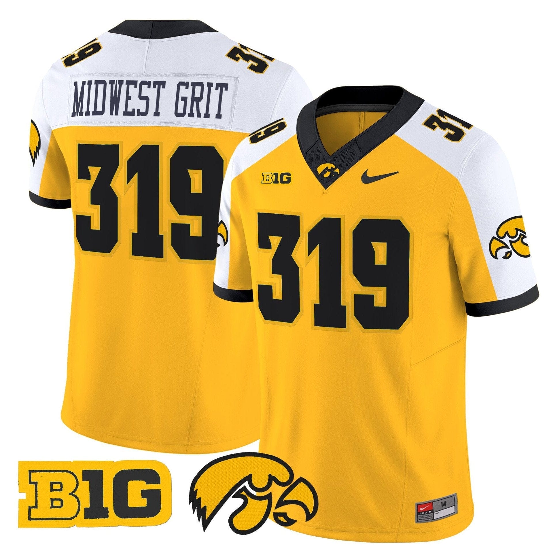 Midwest Grit Jersey #319 Iowa Hawkeyes 2025 Limited Stitched - Image 4