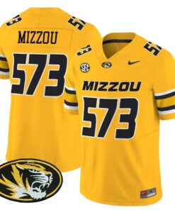 Mizzou Jersey 573 Missouri Tigers 2025 Vapor Limited Stitched Gold