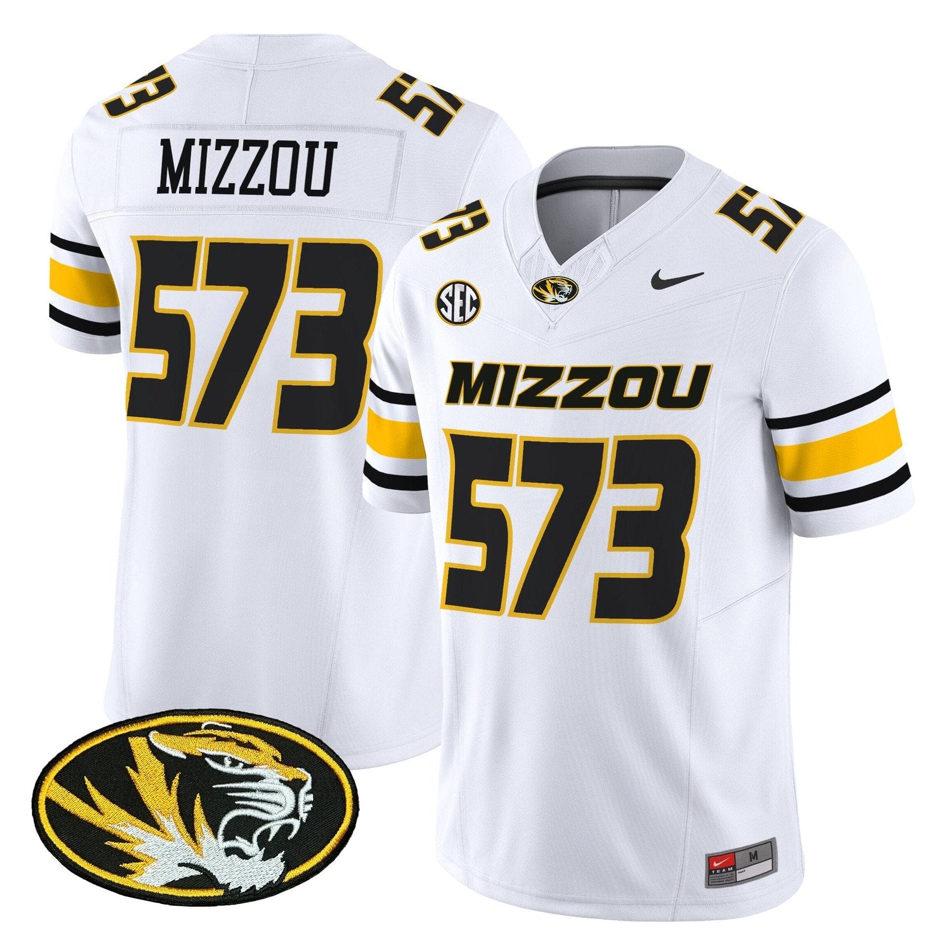 Mizzou Jersey #573 Missouri Tigers 2025 Vapor Limited Stitched - Image 2
