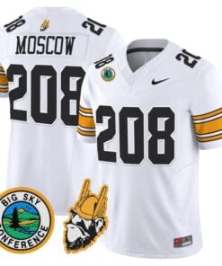 Alternative view of Ryan Jezioro Jersey #89 Idaho Vandals 1975 Throwback Limited Stitched