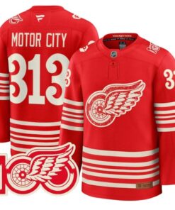 Motor City Jersey #313 Detroit Red Wings Centennial Season Premium Stitched
