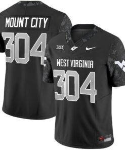 Alternative view of Mount City Jersey #304 West Virginia Mountaineers 2025 Stitched