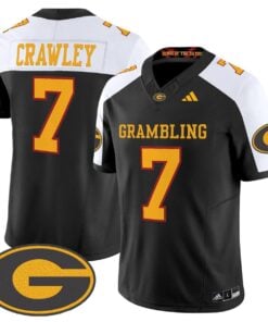 Alternative view of Myles Crawley Jersey #7 Grambling Tigers 2025 Vapor Limited Stitched