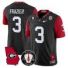 Nate Frazier Jersey 3 Georgia Bulldogs 2025 Vapor Limited Stitched Black