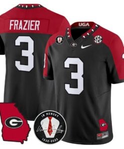 Nate Frazier Jersey 3 Georgia Bulldogs 2025 Vapor Limited Stitched Black Special