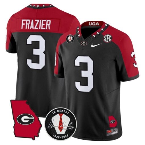 Nate Frazier Jersey #3 Georgia Bulldogs 2025 Vapor Limited Stitched - Image 4