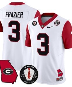 Nate Frazier Jersey 3 Georgia Bulldogs 2025 Vapor Limited Stitched White 896fb765 75f1 46ac a599 ee16447d33a3