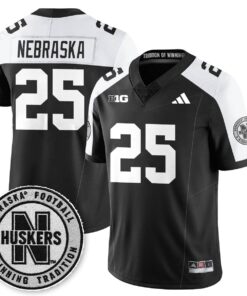 Nebraska Jersey 25 Nebraska Football 2025 Blackout Stitched Black Alter
