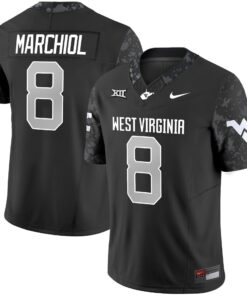 Alternative view of Nicco Marchiol Jersey #8 West Virginia Mountaineers 2025 Stitched