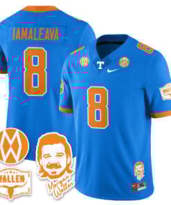Nico Iamaleava Jersey 8 Tennessee Vols Morgan Wallen 2025 Stitched Blue
