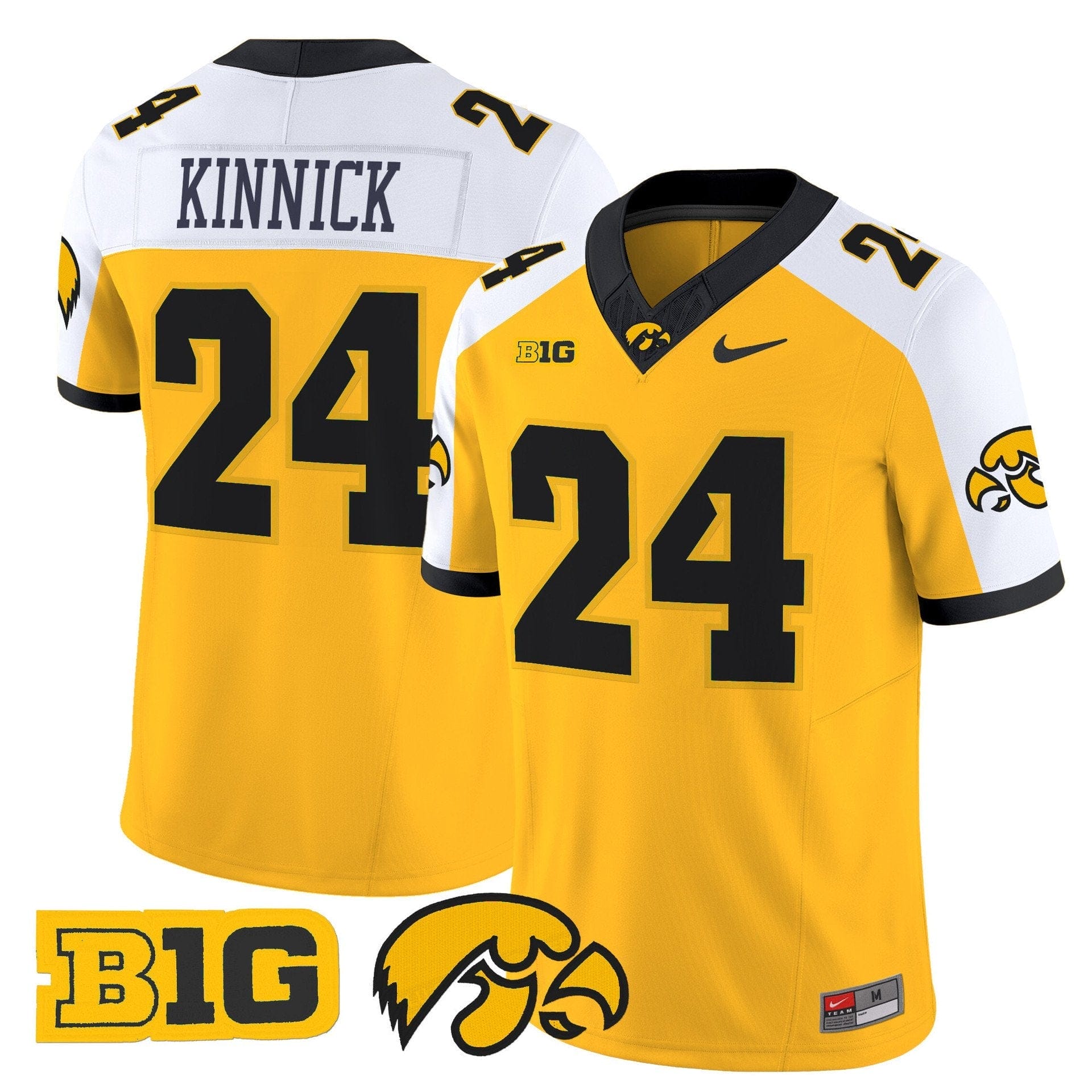 Nile Kinnick Jersey #24 Iowa Hawkeyes 2025 Limited Stitched 4 Nile Kinnick Jersey #24 Iowa Hawkeyes 2025 Limited Stitched - Image 4