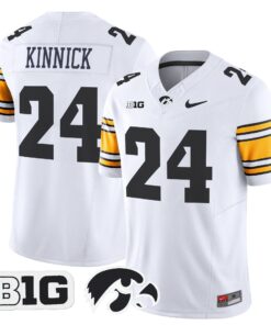 Nile Kinnick Jersey 24 Iowa Hawkeyes 2025 Limited Stitched White