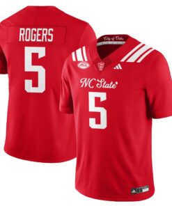 Alternative view of Noah Rogers Jersey #5 State Wolfpack City of Oaks Vapor Limited Stitched