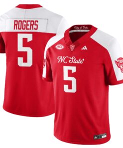 Noah Rogers Jersey #5 State Wolfpack City of Oaks Vapor Limited Stitched