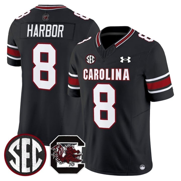 Nyck Harbor Jersey #8 South Carolina Gamecocks 2025 Stitched