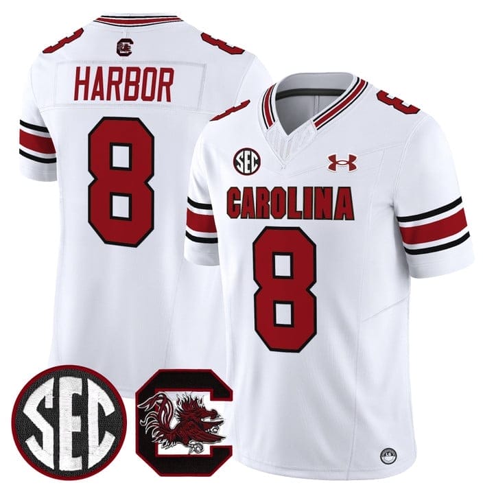 Nyck Harbor Jersey #8 South Carolina Gamecocks 2025 Stitched - Image 2