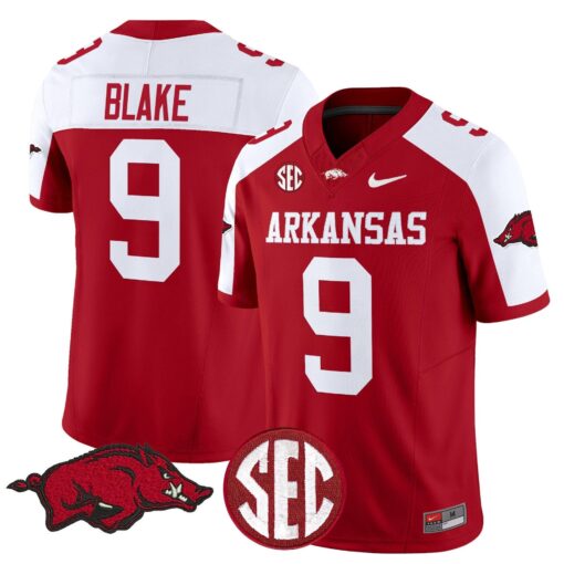 O'Mega Blake Jersey #9 Arkansas Razorbacks Limited Stitched - Image 4