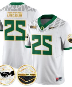 Oregon Jersey 25 Oregon Ducks 2025 Shoe Duck Stitched White 66ee519a 4760 4f76 8729 3bc2553577fe