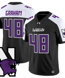 Alternative view of Otto Graham Jersey #48 Northwestern Wildcats Honoring 95 Vapor Limited Stitched