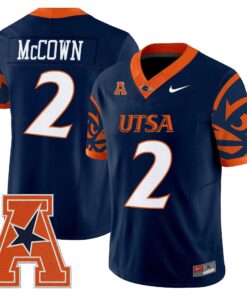 Alternative view of Owen McCown Jersey #2 UTSA Roadrunners 2025 Vapor Limited V2 Stitched