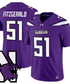 Pat Fitzgerald Jer 95 Stitched Purple