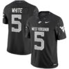 Pat White Jersey 5 West Virginia Mountaineers 2025 Limited Stitched Coal