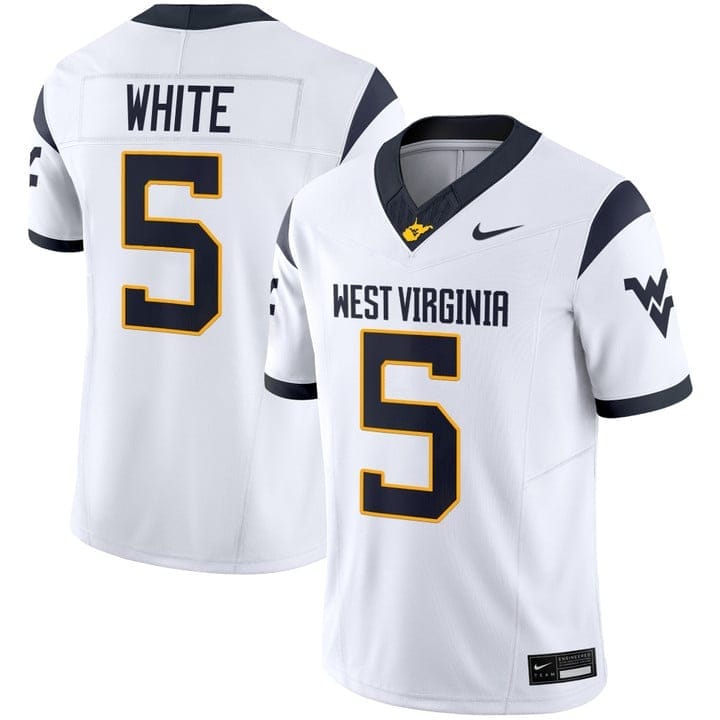 Pat White Jersey #5 West Virginia Mountaineers 2025 Limited Stitched 2 Pat White Jersey #5 West Virginia Mountaineers 2025 Limited Stitched - Image 2