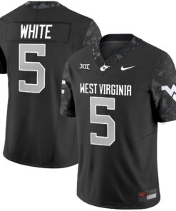 Pat White Jersey #5 West Virginia Mountaineers 2025 Stitched