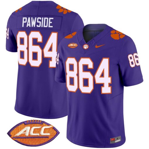 PawSide Jersey #864 Clemson Tigers 2025 Vapor Limited Stitched - Image 6