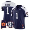 Payton Thorne Jersey 1 Auburn Tigers Alabama Patch Vapor Stitched Navy Alter