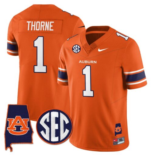Payton Thorne Jersey #1 Auburn Tigers Alabama Patch Vapor Stitched - Image 5