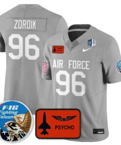 Payton Zdroik Jersey 96 Air Force 2025 Honor F 16 Stitched Honor F 16