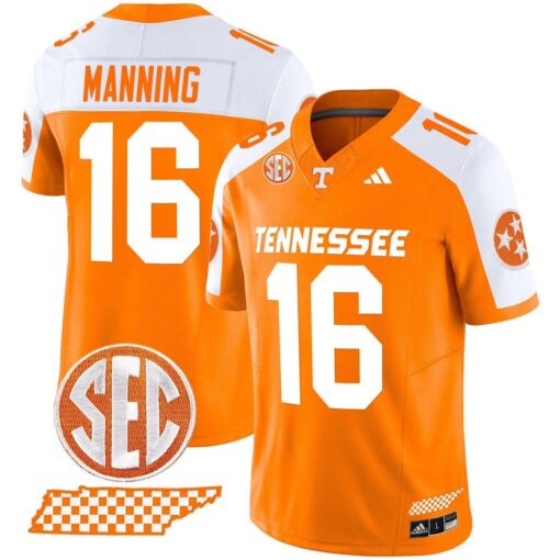Peyton Manning Jersey #16 Tennessee Vols Rebrand 2026 Checkerboard - Image 4