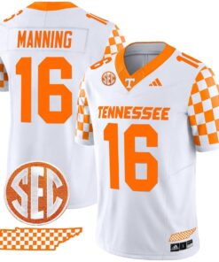 Peyton Manning Jersey 16 Tennessee Vols Rebrand 2026 Checkerboard White ac5d9b73 4784 49b8 988d 5fcb1e0bdd25